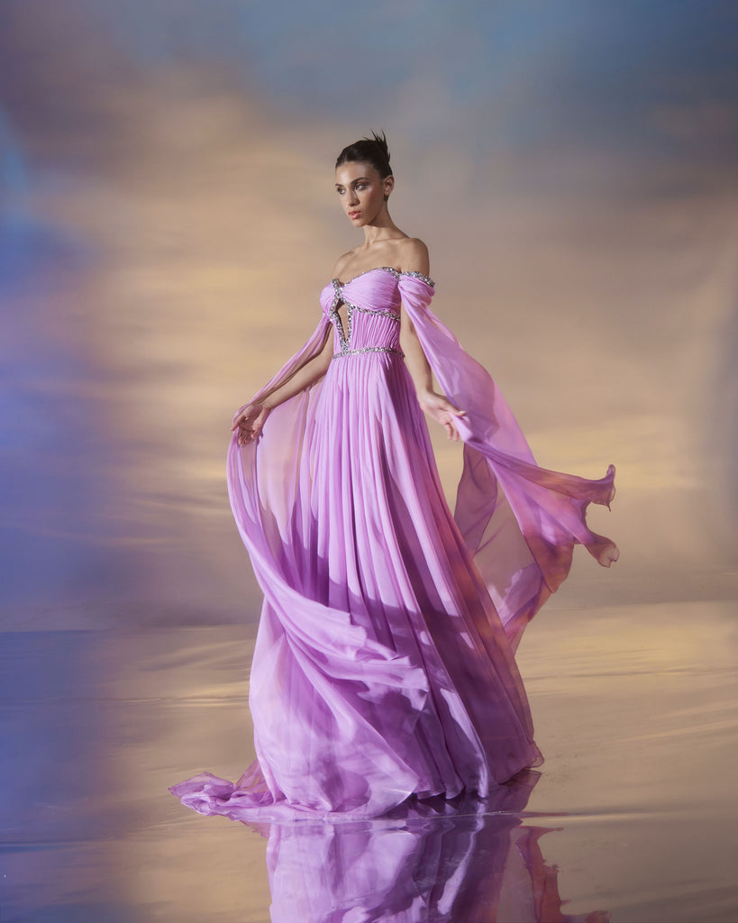 lebanese dress designers joyawards & rock the red carpet #celebritieswearinglebanesedesigners #lebanesedesigners #lebanesedesigner #joyawards Catwalk couture Evening Gown Maxi